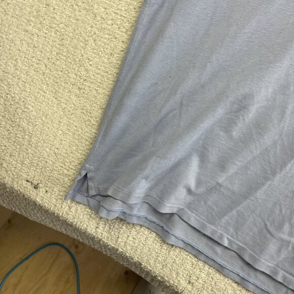 Polo Ralph Lauren Custom Slim Fit Mesh Baby Blue Cotton Polo Shirt Men XXL Read - Picture 6 of 16